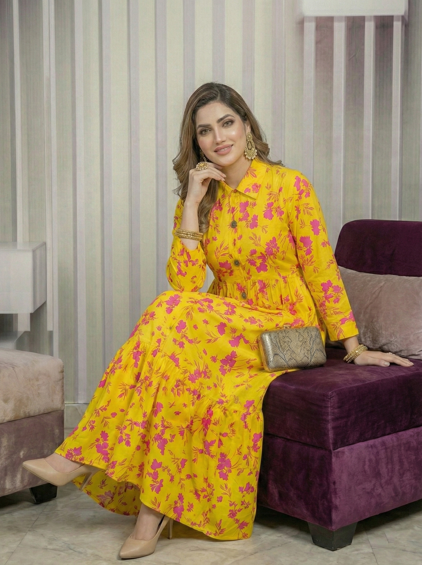 Women's Floral Maxi Dress