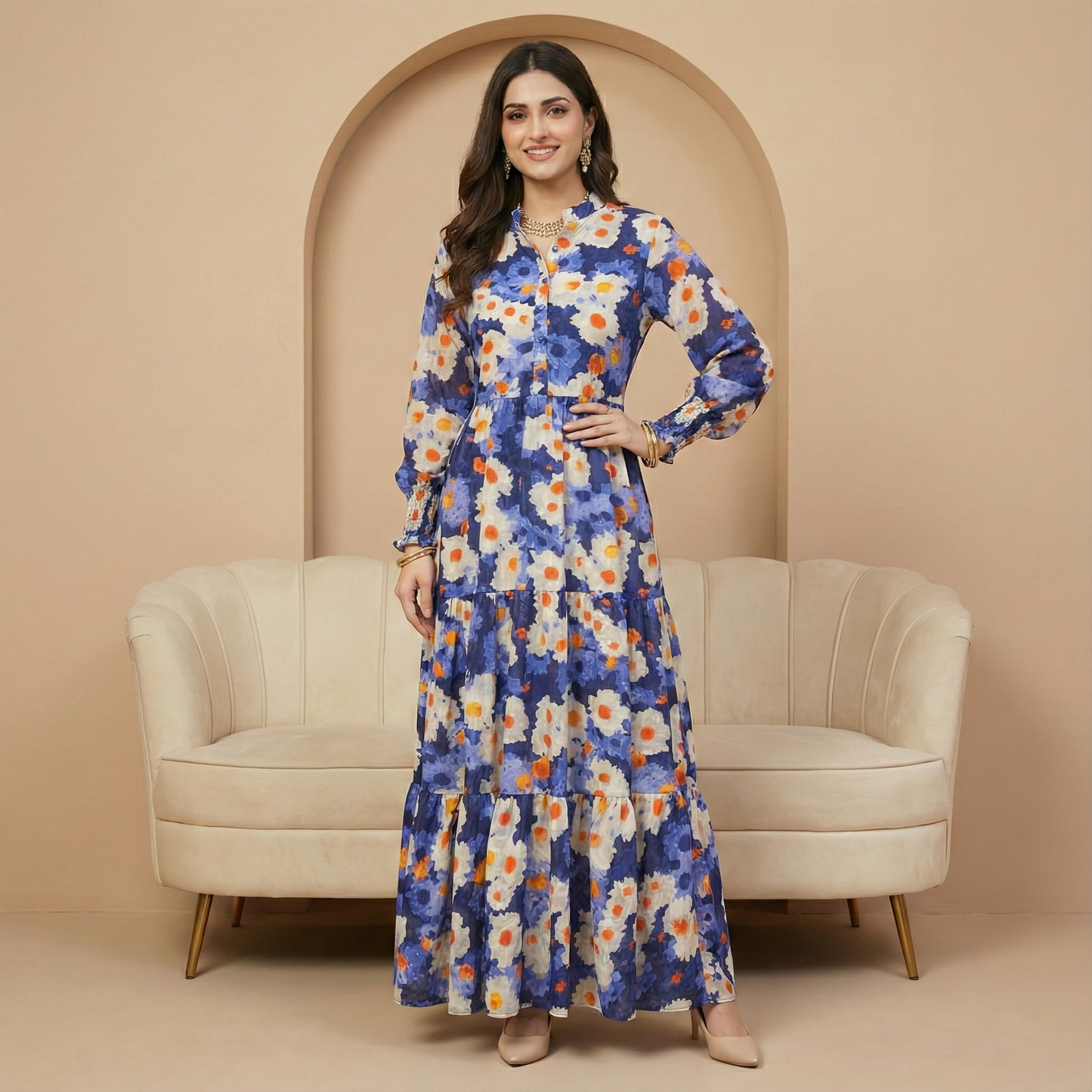 Women's Floral Maxi Dress