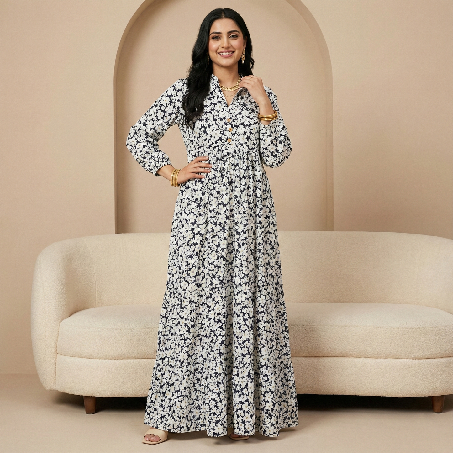 Women's Floral Maxi Dress