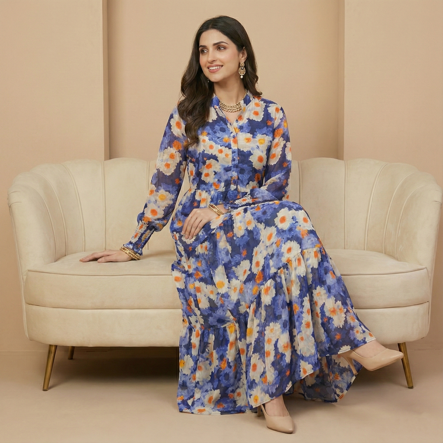 Women's Floral Maxi Dress